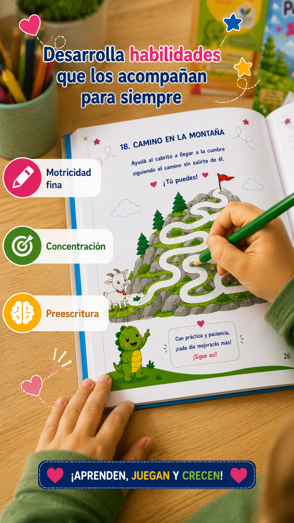 PequeMentes® Volumen 1 | Trazos y preescritura | PDF Imprimible para Niños de 3 a 5 Años