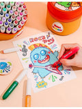 Rotuladores acrílicos de flujo directo de 60 colores para niños