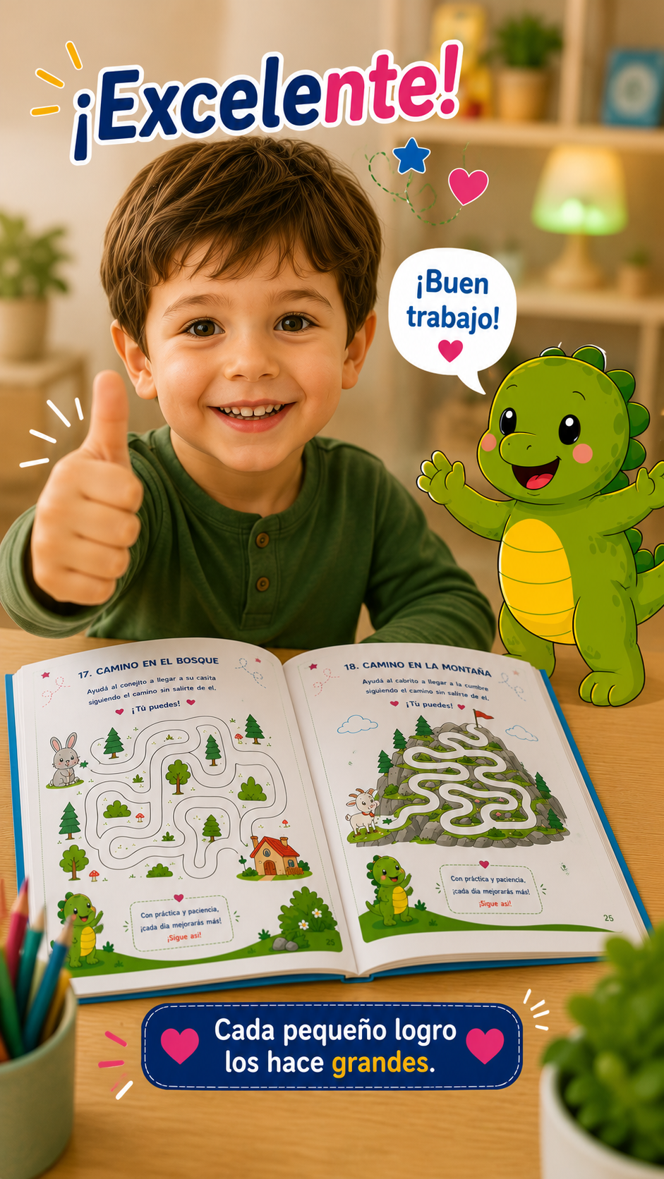 PequeMentes® Volumen 1 | Trazos y preescritura | PDF Imprimible para Niños de 3 a 5 Años