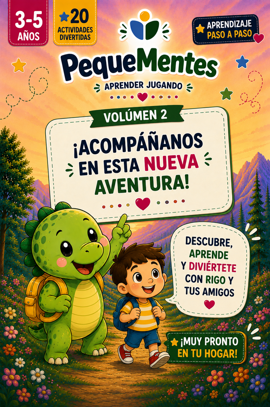 PequeMentes® Volumen 2 | Letras y Primeras Palabras | PDF Imprimible para Niños de 3 a 5 Años