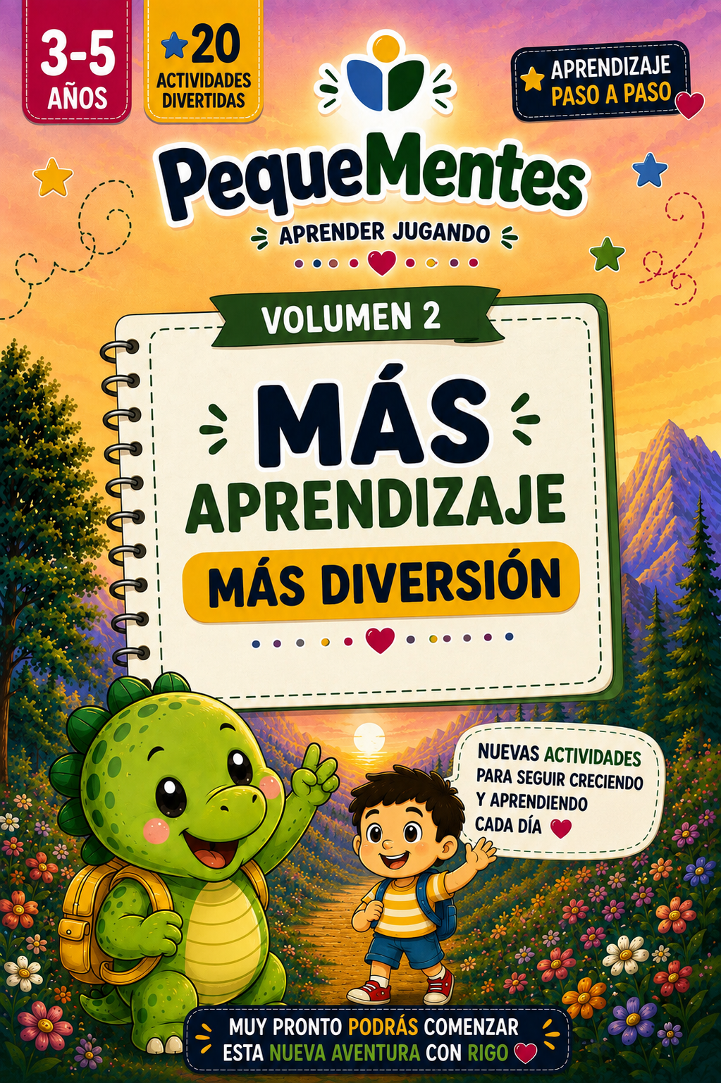 PequeMentes® Volumen 2 | Letras y Primeras Palabras | PDF Imprimible para Niños de 3 a 5 Años
